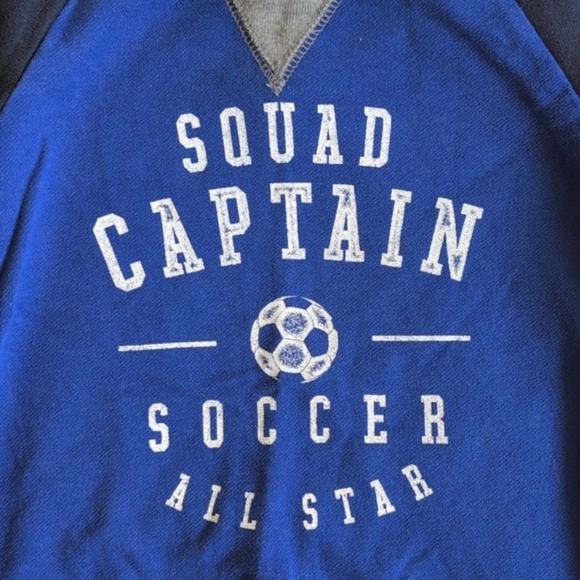 children's place soccer graphic raglan sleeve sweatshirt 3T toddler boys - Picture 3 of 6